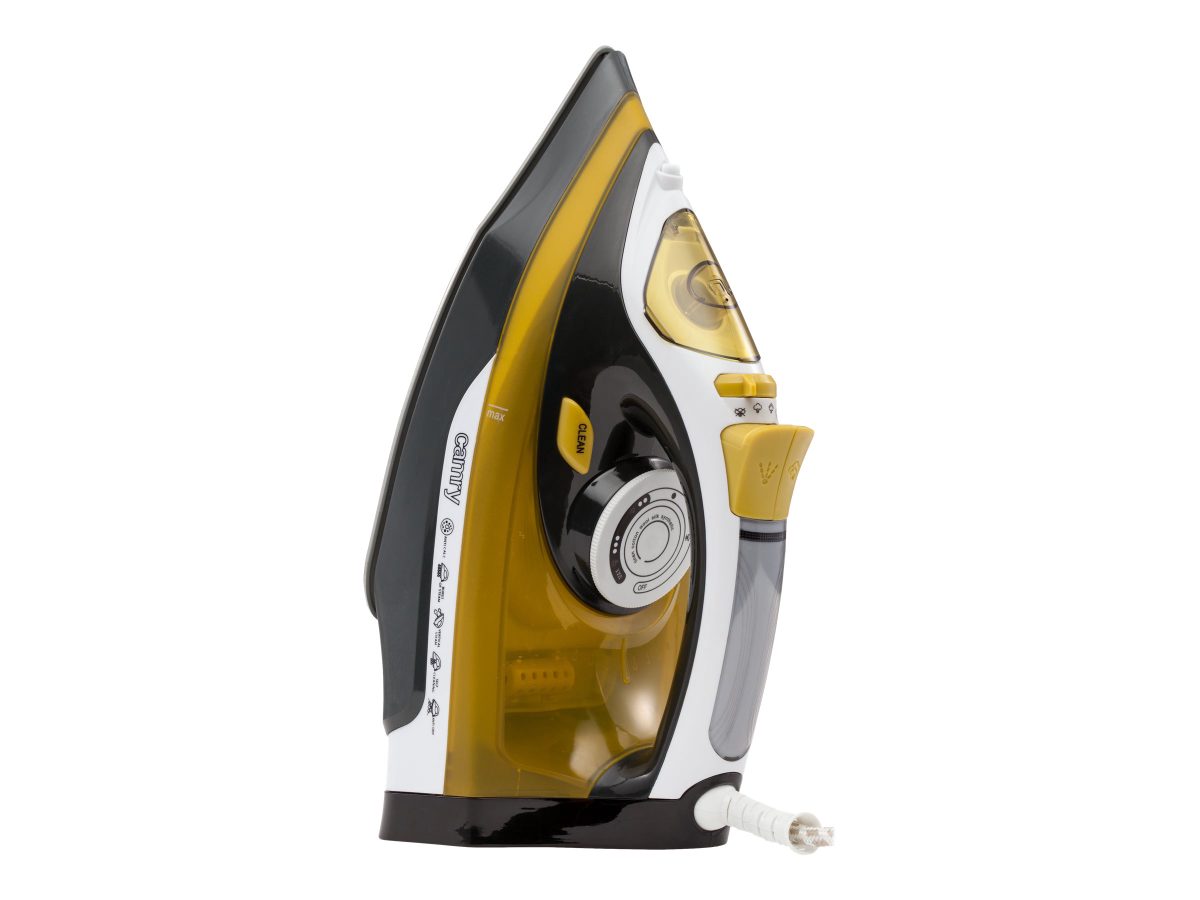 Iron, CR 5029, Steam Iron, 2400 W, Continuous steam 40 g/min, Steam boost performance 70 g/min, White/Black/Gold