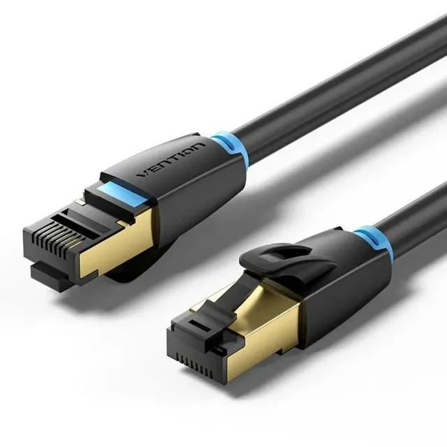 PATCH CABLE CAT.8 SFTP/1M BLACK IKABF VENTION