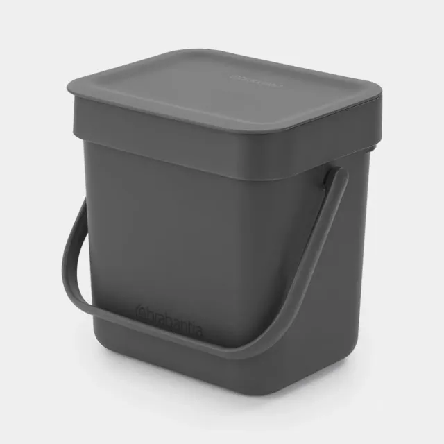 BRABANTIA atkritumu tvertne Sort & Go, 3 l, Grey