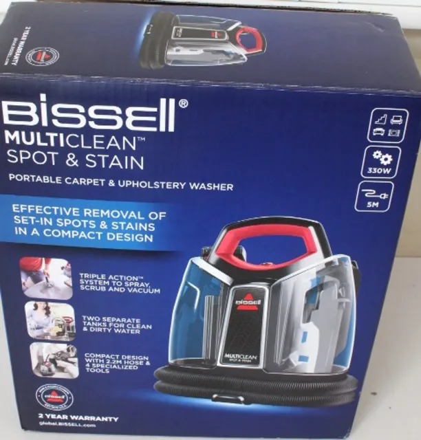 SALE OUT. Bissell | MultiClean Spot & Stain SpotCleaner Vacuum Cleaner | 4720M | Handheld | 330 W | Black/Red | Warranty 24 month(s) | DAMAGED PACKAGING