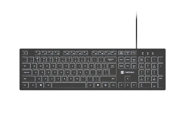 Natec | Herring Glow | Keyboard | Wired | US | Black