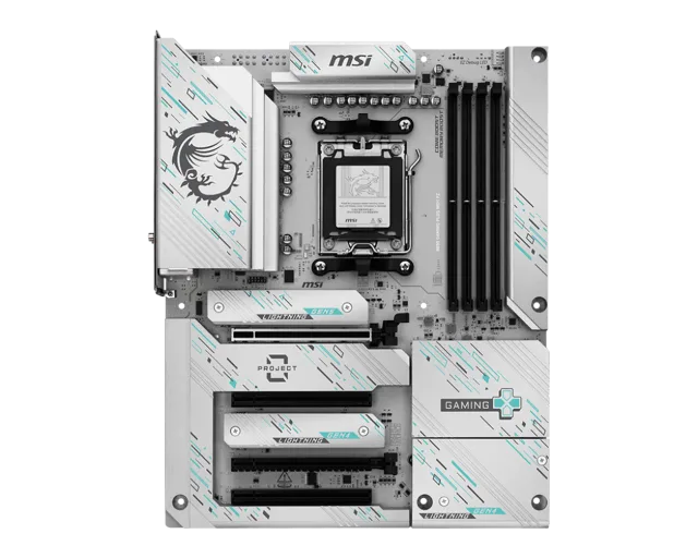 MSI B850 GAMING PLUS WIFI PZ | Processor family AMD B850 | Processor socket AM5 | DDR5 | Supported hard disk drive interfaces SATA, M.2 | Number of SATA connectors 4