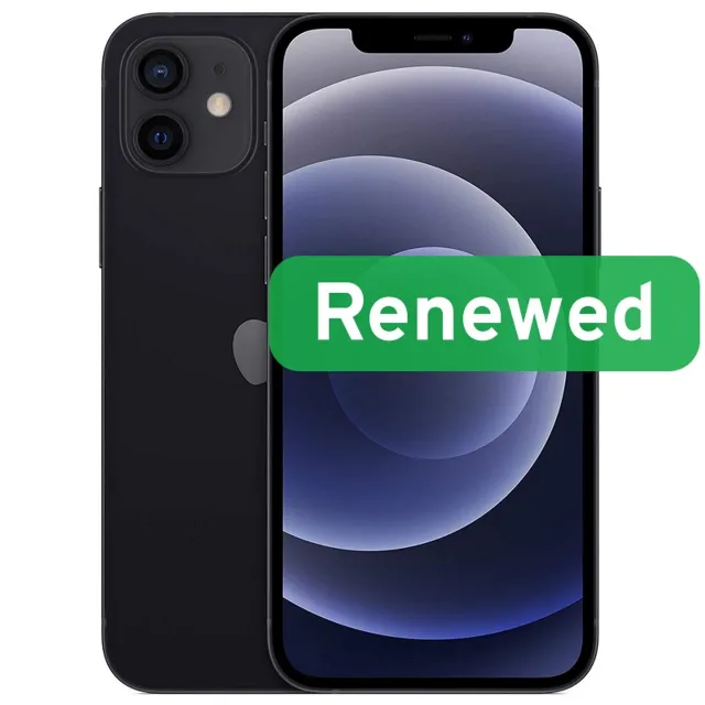 Apple Renewed Grade C | Apple iPhone 12 | Black | 6.1 " | Super Retina XDR | A14 Bionic | 4 GB | 64 GB | iOS