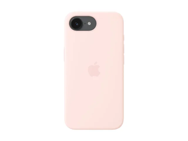 Apple iPhone 17e Silicone Case with MagSafe – Soft Pink | Apple