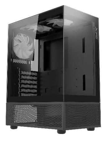 Case, ADATA, INVADER X MINI, MidiTower, Case product features Transparent panel, ATX, MicroATX, MiniITX, Colour Black, INVADERXMINIMT-BKCWW