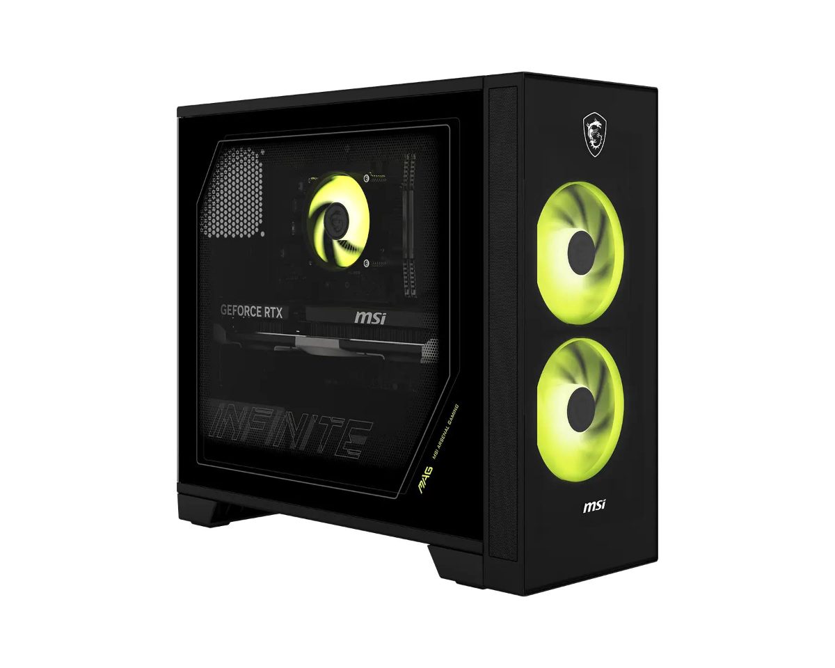 PC, MSI, Desktop, Intel Core Ultra 5, 225F, 16 GB, DDR5-SDRAM, Storage SSD, SSD 1 TB, NVIDIA GeForce RTX 5060, On board graphics Not available, Wi-Fi Yes, Bluetooth Yes, Windows 11 Home, MAGINFSAI2NVL5-013EU