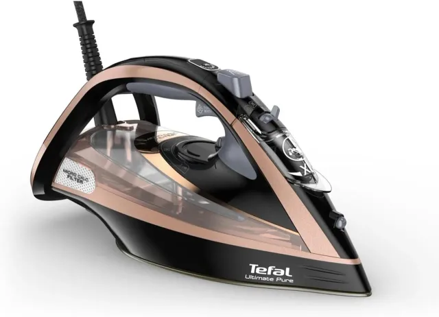 TEFAL | Steam Iron | FV9845 | Steam Iron | 3200 W | Water tank capacity 350 ml | Continuous steam 60 g/min | Black/Rose Gold