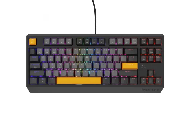 Genesis | THOR 230 TKL | Mechanical Gaming Keyboard | Wired | US | Outemu Red | Anchor Gray Negative