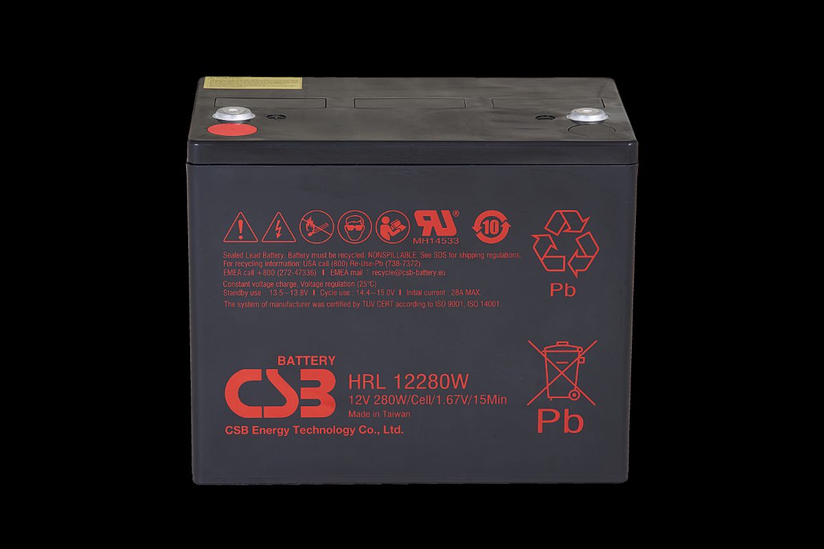 CSB Battery Battery 12V 6Ah 25W Pb F2, HRL1225W