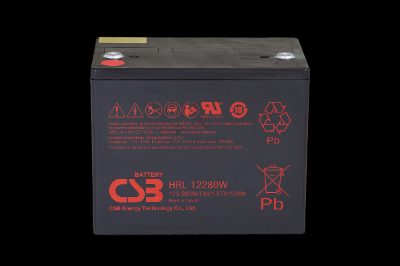 CSB Battery Battery 12V 6Ah 25W Pb F2, HRL1225W