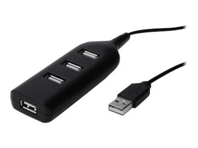 USB 2.0 Hub, 4-Port, Bus Powered 4 X USB A/F AT Connected Cable, AB-50001-1, USB 2.0 Hub