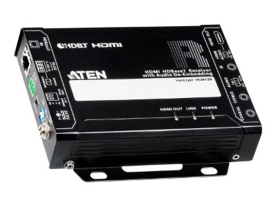 HDMI HDBaseT Receiver with Audio De-Embedding, VE2812R, 1xDC Jack (Power), 1xRJ-45 Female (Unit To Unit)