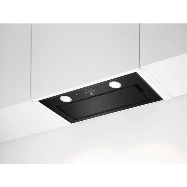 Electrolux tvaika nosūcējs (iebūv.), melns, 54 cm