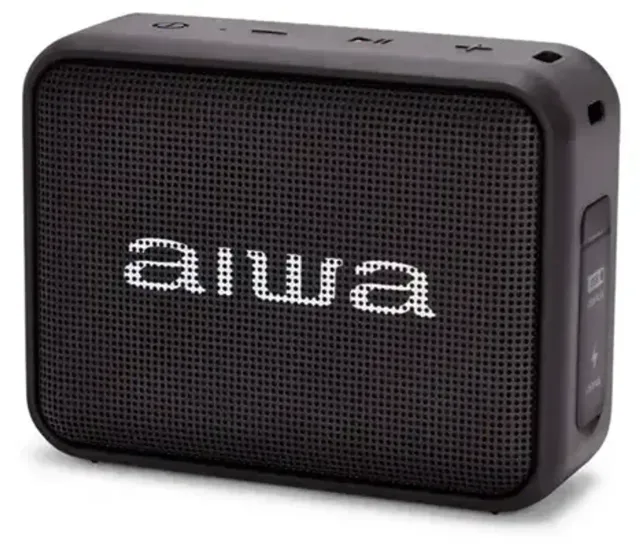 AIWA Kompakts portatīvais skaļrunis, melns