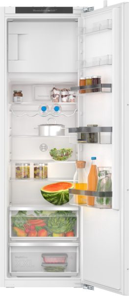 Refrigerator, KIL82VFE0, Energy efficiency class E, Built-in, Larder, Height 177.2 cm, Fridge net capacity 246 L, Freezer net capacity 34 L, Display, 35 dB, White