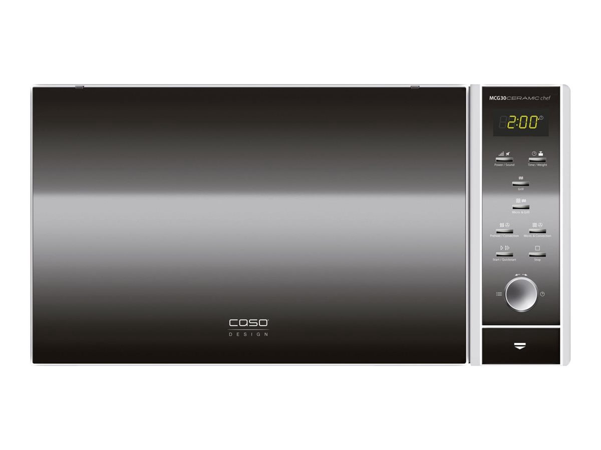 Microwave, MCG30 Ceramic chef, Free standing, 30 L, 900 W, Convection, Grill, Black