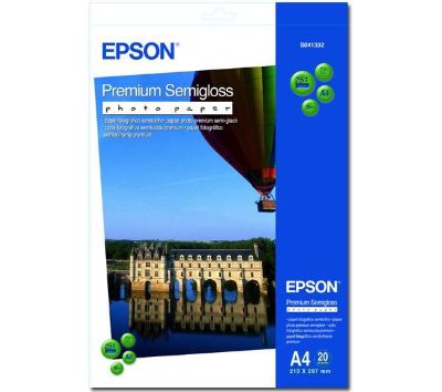 Premium Semigloss Photo Paper, DIN A4, 251g/mÂ², 20 Sheets, A4