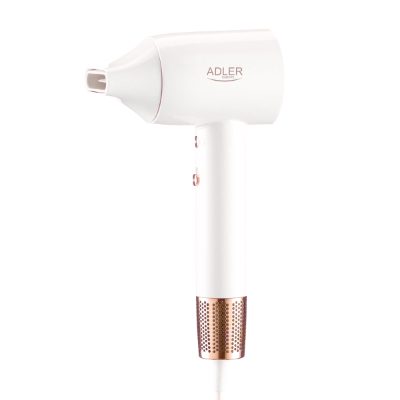 Adler Hair Dryer, SUPERSPEED AD 2272, 1800 W, Number of temperature settings 3, Ionic function, White