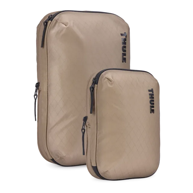 Thule | Compression Cube Set, Small/Medium | Packing Cube | Gentle Beige