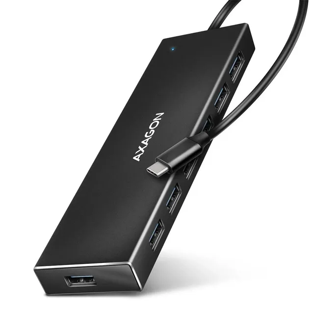 I/O HUB USB-C 7PORT FLAT/0.3M HUE-F7C AXAGON