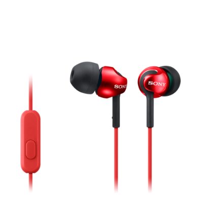 Sony In-ear Headphones EX series, Red, Sony, MDR-EX110AP, In-ear, Red