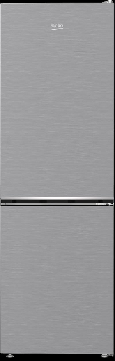 BEKO Refrigerator, B1RCNA364XB, Energy efficiency class E, Free standing, Combi, Height 186.5 cm, No Frost system, Fridge net capacity 210 L, Freezer net capacity 106 L, 37 dB, Grey