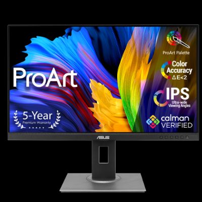 ProArt Display, PA278QV, 27 ", IPS, WQHD, 16:9, 75 Hz, 5 ms, 2560 x 1440, 350 cd/m², HDMI ports quantity 1, Black
