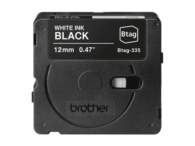 Brother BTAG-335 | White on Black | Btag