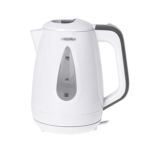 Mesko | Kettle | MS 1261g | Electric | 2200 W | 1.7 L | Polypropylene | 360° rotational base | Grey