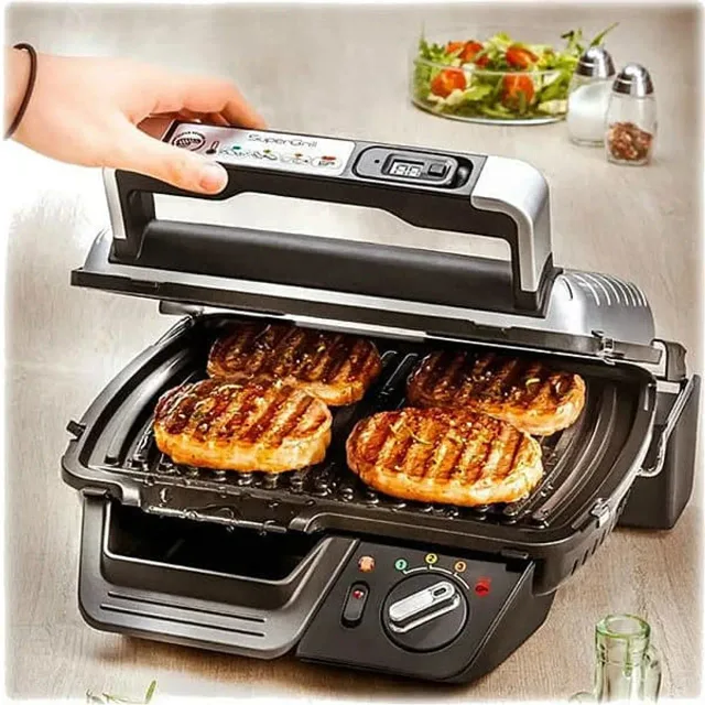 TEFAL grills Supergrill ar taimeri, 2000W, 600cm2