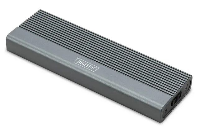 Digitus USB M.2 hard disk enclosure, SSD, external, NVMe + SATA, 10Gbps (NVMe) 6 Gbps (SATA), USB3.1 Gen2 | DA-71156