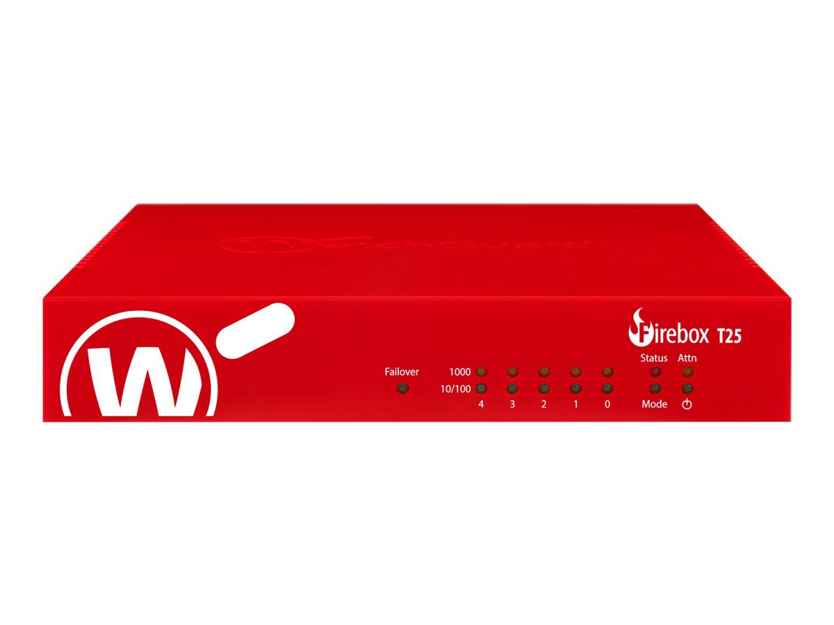WatchGuard Firebox T25 with 1-yr Total Security Suite, WGT25641