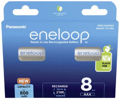 Rechargeable Batteries, ENELOOP BK-4MCDE/8BE, AAA, 800 mAh, 8 pc(s)