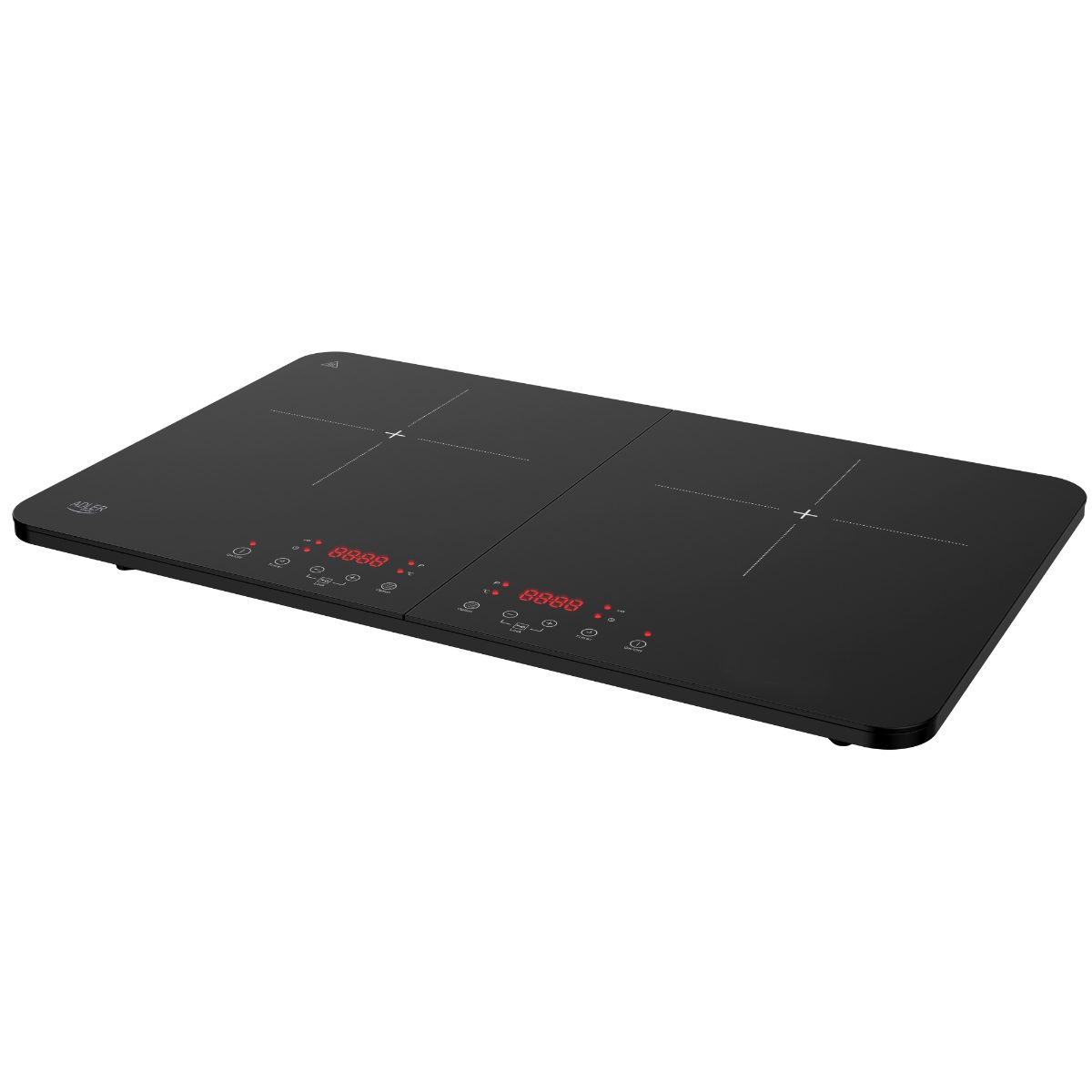 AD 6516, Adler Cooker, Touch controls, Number of burners/cooking zones 2, Induction, Black
