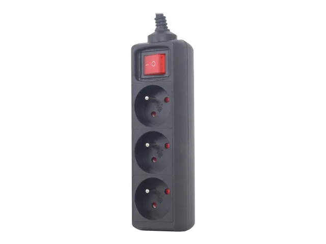 EnerGenie | Power strip, 3 FR sockets, 10 A, C14 plug | EG-PSU3F-01