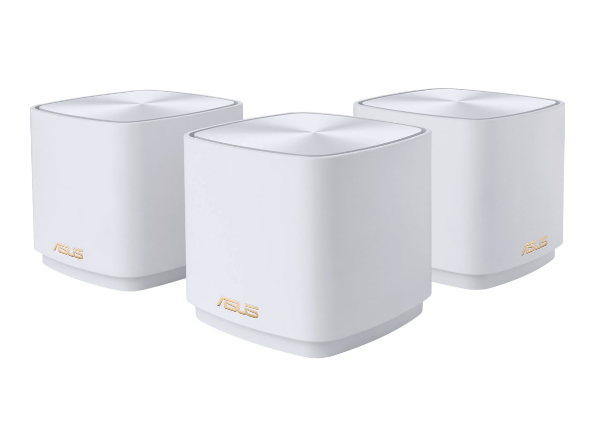 XD5 EU+UK 3PK Router, ZenWiFi XD5, 802.11ax, 574+2402 Mbit/s, 10/100/1000 Mbit/s, Ethernet LAN (RJ-45) ports 1, Mesh Support Yes, MU-MiMO Yes, No mobile broadband, 36 month(s)