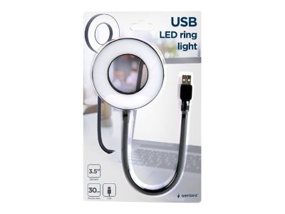 Gembird NL-LEDRING-01 USB LED ring light, White 6500K, N/A