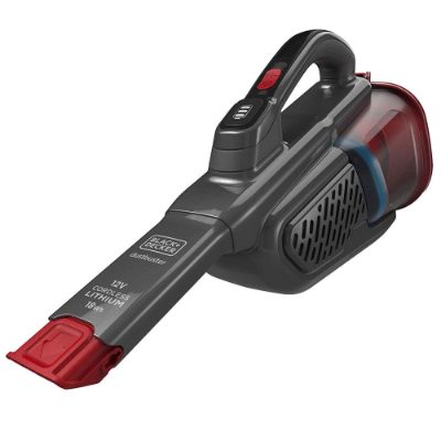 BLACK & DECKER Vacuum Cleaner, BHHV315B-QW, Cordless operating, Handstick, 12 V, Gray/Red