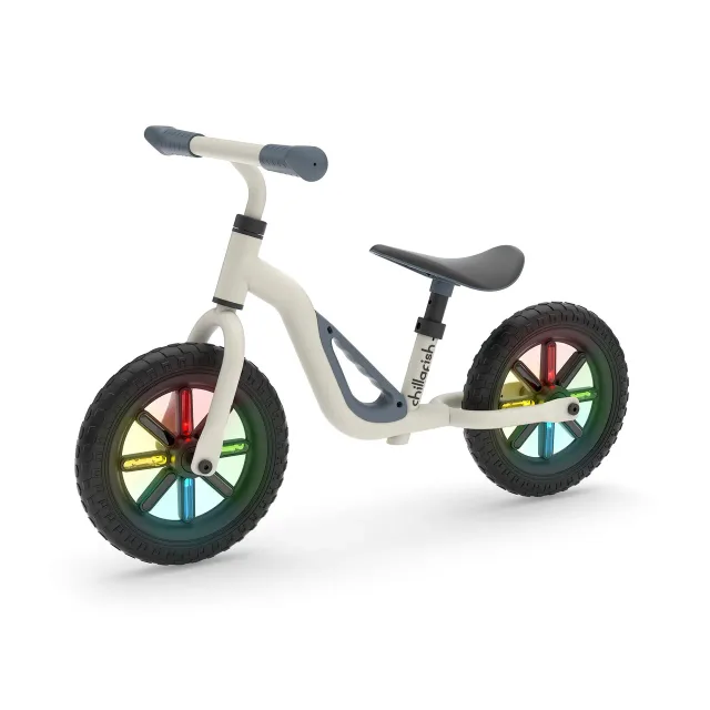 Chillafish Charlie 10"  līdzsvara velosipēds, bēšs, ar gaismiņām no 1,5  līdz 4 gadiem