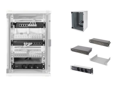 Network Set - 254 mm (10") - 9U, 312 x 300 mm, DN-10-SET-2, Grey