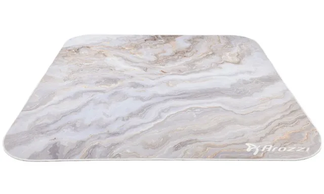 Arozzi Zona Square Floor Pad | White Marble