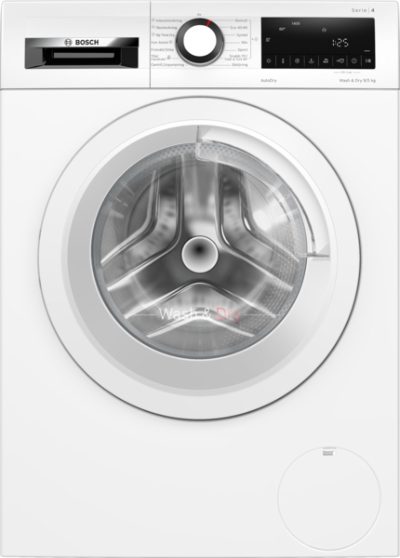 Washing Machine with Dryer, WNA144VLSN, Energy efficiency class B, Front loading, Washing capacity 9 kg, 1400 RPM, Depth 59 cm, Width 60 cm, Display, LED, Drying system, Drying capacity 5 kg, Steam function, White