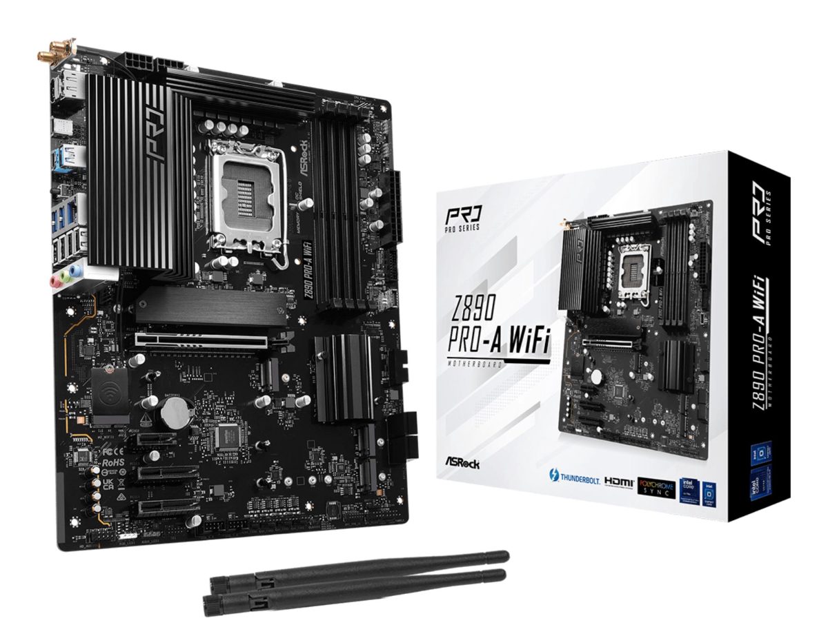 Mainboard, ASROCK, Intel Z890, LGA1851, ATX, Memory DDR5, Memory slots 4, Z890PRO-AWIFI