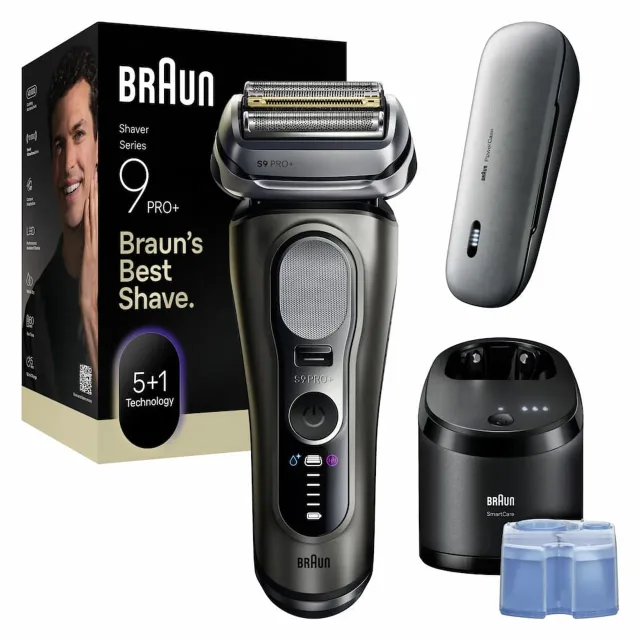 BRAUN bārdas skuveklis 9 Pro+, pelēks