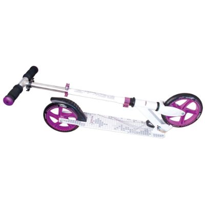Muuwmi Aluminium Scooter skrejritenis 200 mm, balts/violets