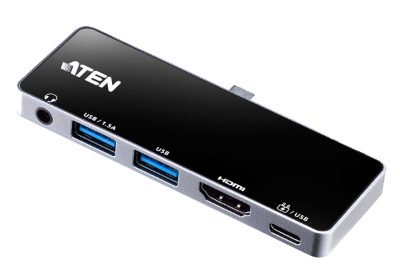 Aten UH3238 USB-C Travel Dock with Power Pass-Through, Aten, USB-C Travel Dock with Power Pass-Through, UH3238-AT, Dock
