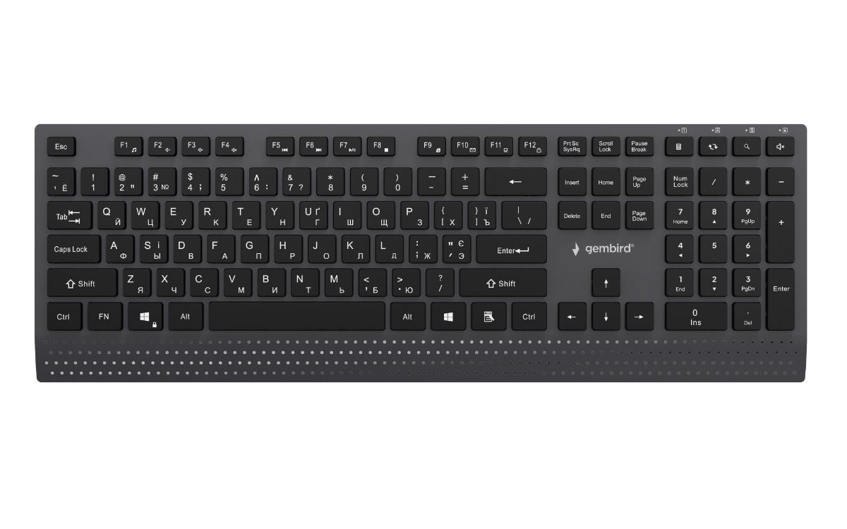 KEYBOARD MULTIMEDIA USB CYRILL/BLACK KB-MCH-06-CYRL GEMBIRD