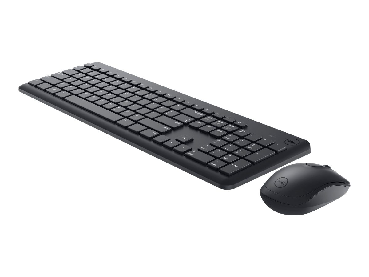 Dell Keyboard and Mouse, KM3322W, Keyboard and Mouse Set, Wireless, Batteries included, Wireless connection, Ukrainian, Black