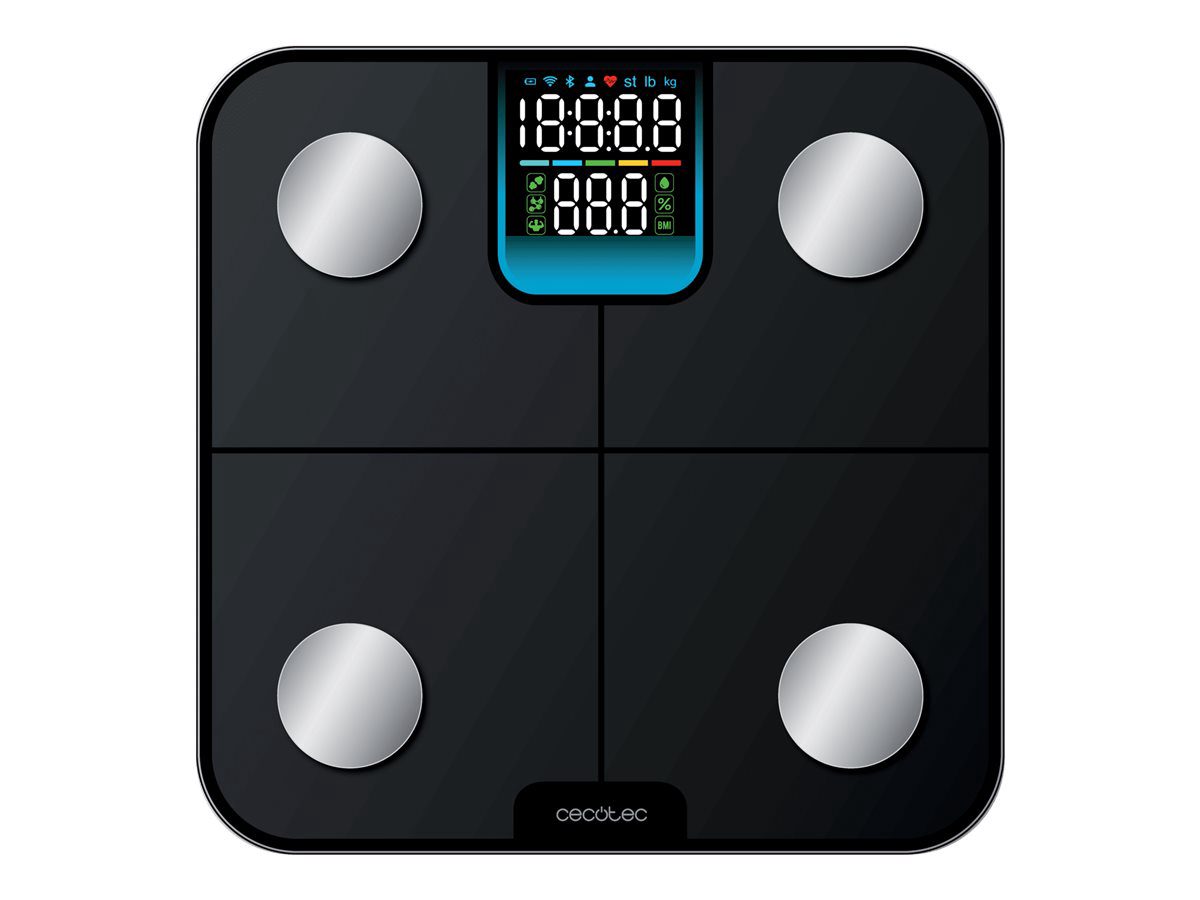 Cecotec Bathroom scales, Surface Precision HealthySmart, Maximum weight (capacity) 180 kg, Body Mass Index (BMI) measuring
