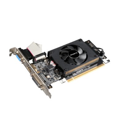GV-N710D3-2GL 2.0, NVIDIA, 2 GB, GeForce GT 710, DDR3, Cooling type Active, DVI-D ports quantity 1, HDMI ports quantity 1, PCI Express 2.0, Memory clock speed 1600 MHz, Processor frequency 954 MHz, VGA (D-Sub) ports quantity 1